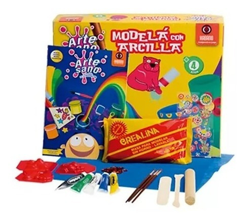 Modela Con Arcilla Juego Fabrica Artesano Kit Arte Edu Full