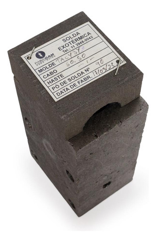 Molde Grafite Para Solda Exotérmica Tipo T Para Cabo 50mm