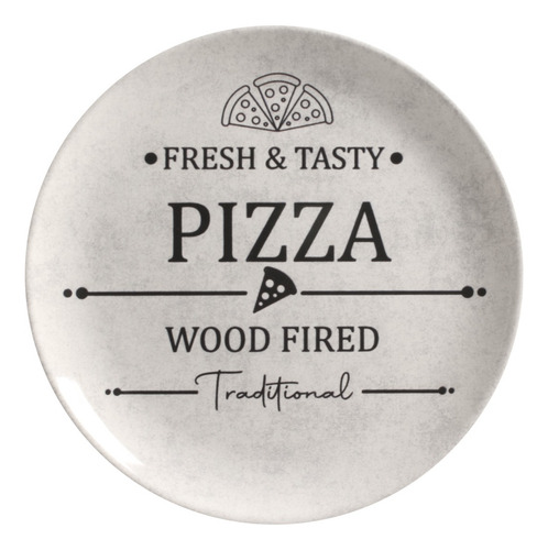 Conjunto De Pratos Rasos Pizza Plate Alleanza - 6 Unidades