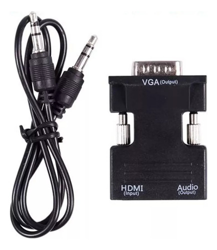 . Hdmi Hembra A Vga Macho Compatible Con 1080p Con Salida