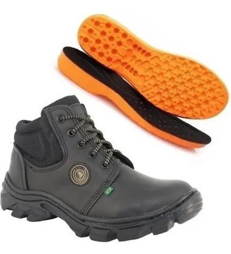 Bota Segurança Ecosafety Ps106-ap Bico Pvc Couro Latego