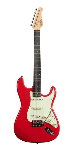 Guitarra Seizi Vintage Shinobi Sss Strat Fiesta Red Com Bag