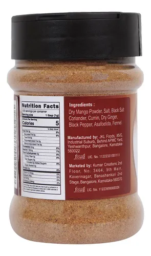 Tarkeeb Chat Masala Tarro De Pet Shaker Top De 4.23 Oz (120