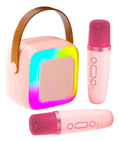Equipo De Karaoke Para Niños Con Micrófonos Inalámbricos,