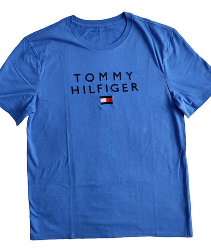 Hermosa Playera Tommy Hilfiger P/ Hombre, Logo Bordado