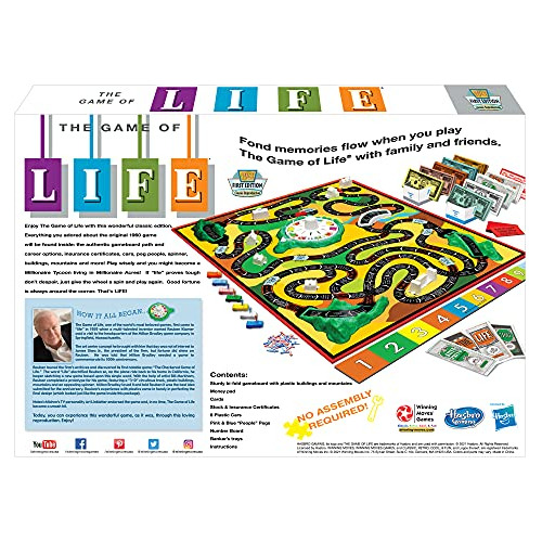 Winning Moves Games El Juego De La Vida, 20 X 13.5 X 2.25 Pu