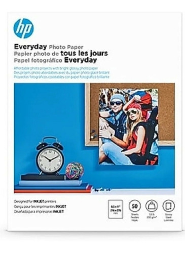 Imagen 1 de 1 de Papel Fotográfico Hp 50 Hojas Tamaño Carta Q8723a
