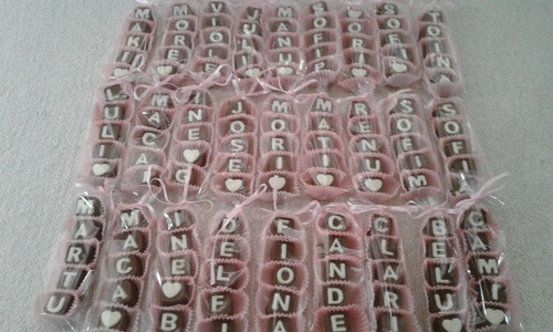 50 Letras De Chocolate Para Armar Souvenirs 15 Años .anivers