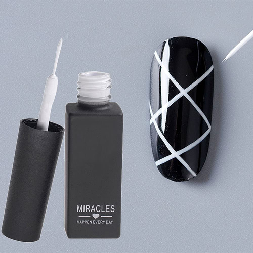 White Liner - Esmalte De Uas De Gel Para Dibujar Pintura Con