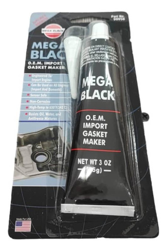 Silicon Black Alta Temperatura Mega Black Sil-megablack 