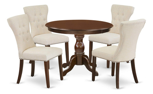 East West Furniture Hbga5-mah-32 Hartland Juego De
