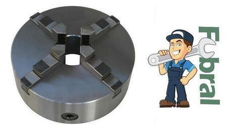 Plato Para Torno 250 Mm 4 Mordazas Universal Fubral