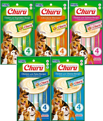 Inaba Churu Perro Pack 20 Tubos ¡¡ Todos Los Sabores!! 280gr