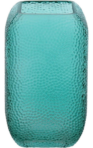 Vaso Decorativo Enfeite Decoração 20x13x13cm Vidro Azul