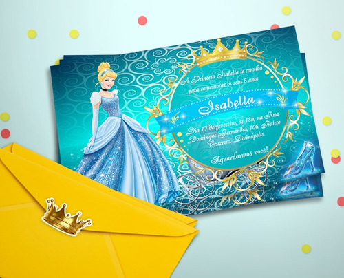 Imagem 2 de 8 de 30 Convites Princesa Sofia Personalizados + Frete Grátis