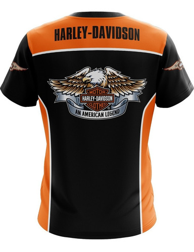Imagem 3 de 7 de Kit 3 Camiseta Camisa Harley Davidson Moto Casual Motorcycle