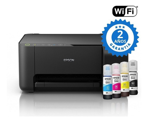 Imagen 5 de 10 de Impresora a color multifunción Epson EcoTank L3150 con wifi negra 220V