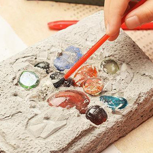 Kit De Escavação De Pedras Preciosas Com 17 Gemas - Kits