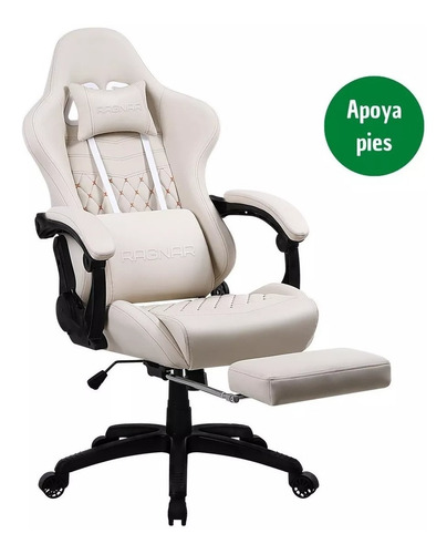 Silla Escritorio Gamer Masajeadora Calidad Apoya Pies Ragnar