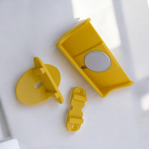 Base Carga Inalámbrica iPhone Pared O Escritorio Mgintegrado Amarillo