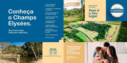 Imagem 9 de 10 de Lançamento Champs Elysees Condomínio Fechado Lotes 400m2, Lago, Quadras Volei, Futebol, Tenis, Área Verde, Pagamento Amplamente Facilitado - Te00102 - 69200018