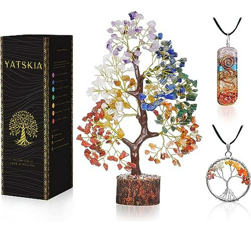 Árbol De La Vida De Los Siete Chakras - Árbol De Cristal Par