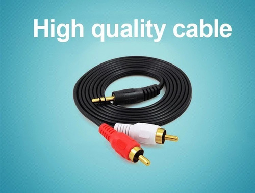 Imagen 4 de 8 de Cable Auxiliar A Rca 1.5m