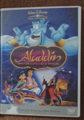 Aladdin Pelicula Animada De Disney En 2 Dvds Original (Usado)