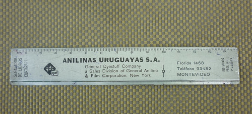 Señalador De Libros / Anilinas Uruguayas 1957