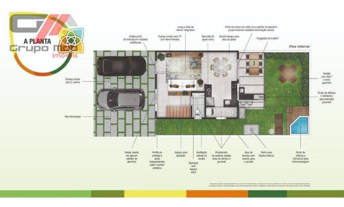 Imagem 12 de 14 de Sobrado Com 3 Dormitórios À Venda, 90 M² Por R$ 325.400,00 - Piracangaguá - Taubaté/sp - So0111