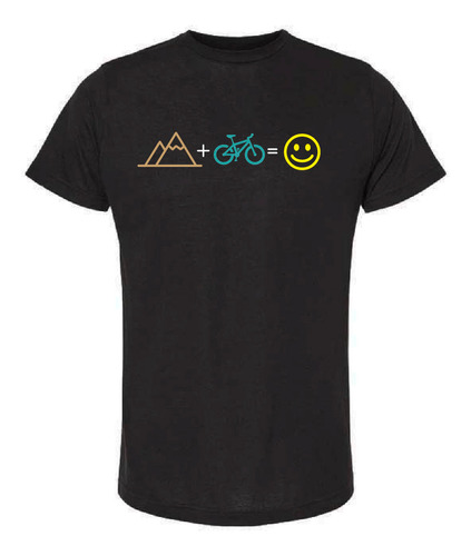Playera Mountain + Bike = Happiness