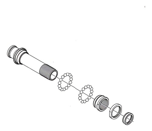 Eixo Para Cubo Dianteiro Shimano Wh-mt55-f15 15mm