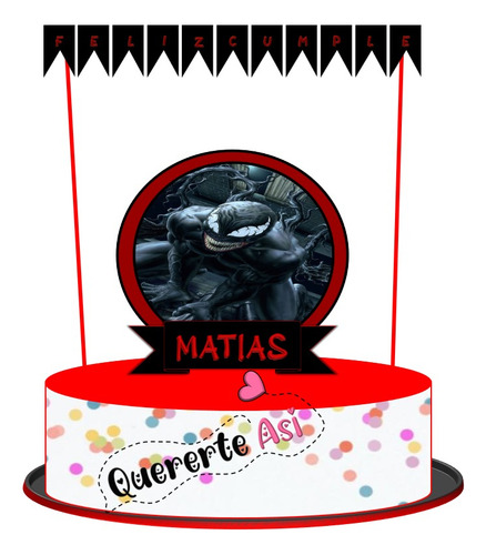 Kit Imprimible Express Personalizado - Venom