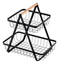 Comprar Frutero Practico De 2 Partes En Negro Y+papel De Regalo