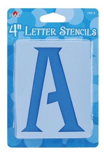 A Cuadros Carta Stencil Value Pack 4 Pulgadas 28874 Genie