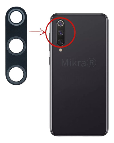 Vidrio Repuesto Camara Lente Para Xiaomi Redmi Mi 9se