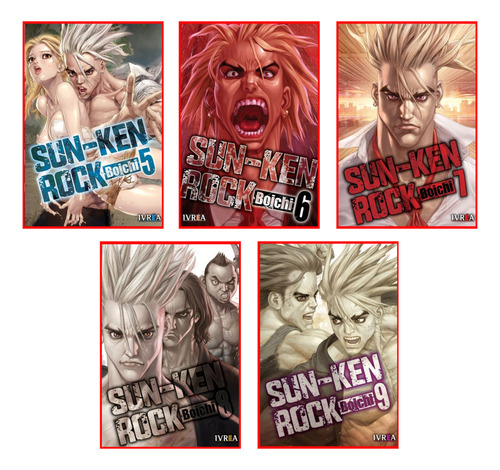 Combo Sun-ken Rock 5 A 9 - Manga - Ivrea