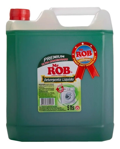 Detergente Mr Rob Ultra Concentrado - Bidon De 5 Litros