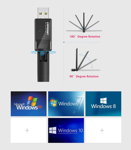 Adaptador Wifi Usb Antena Inalambrica Largo Alcance Wireless