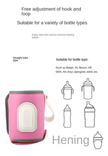 Bolso De Botella Bolso Aislada Bolsa De Leche Botella Rosa