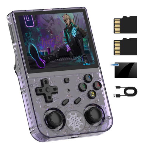 Console De Videogame Portátil De Vídeo Retrô Rg353v Com Tela