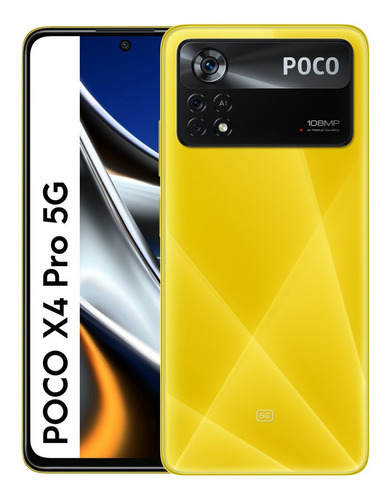Xiaomi Pocophone Poco X4 Pro 5G (108 Mpx) Dual SIM 128 GB poco yellow 6 GB RAM