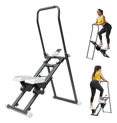 Máquina De Escalada Simulador Caminhada Dobrável,aeróbico Preto