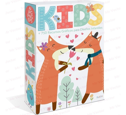 734 Vectores Y Diseños Infantiles Illustrator Animales Niños