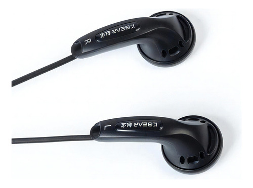 Auriculares Kbear Stellar Mx500, negros sin micrófono