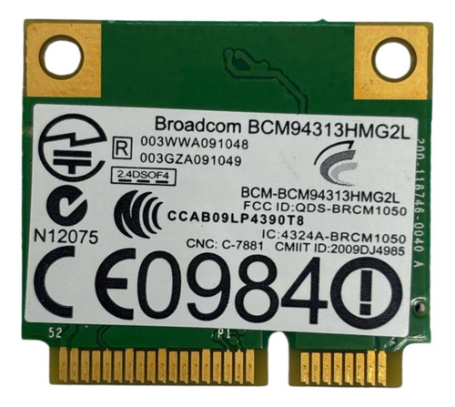 Placa Wifi Broadcom Brcm1050 - Bcm94313hmg2l (Usado)