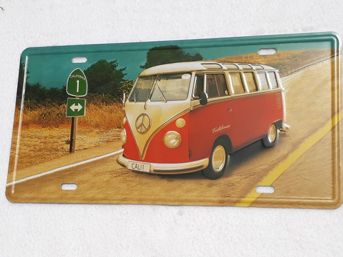 Imagen 3 de 7 de Combo 2 Chapas Matricula Autos Retro Decoracion A Eleccion