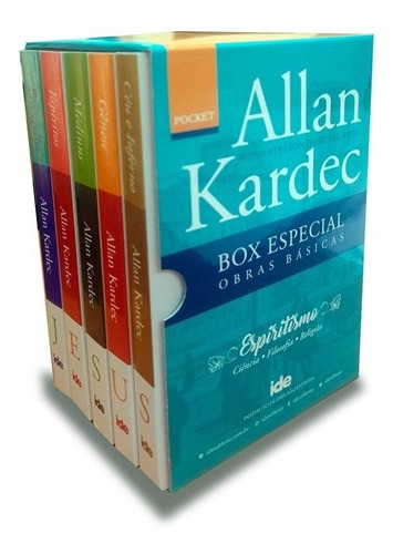 Box Allan Kardec Pocket, de Kardec, Allan. Editora Instituto de Difusão Espírita, capa mole em português, 2021