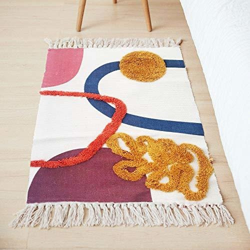 Alfombra 2x3 Pies - Wolala Home Morocco Tufted Colorful Shag