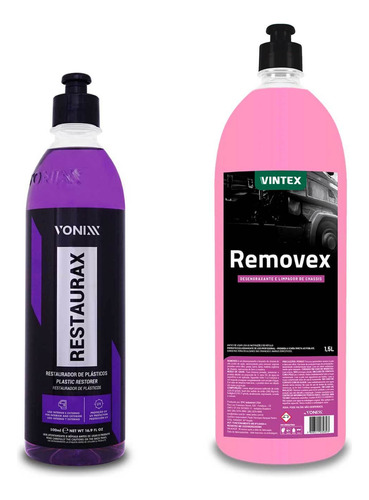 Kit Limpeza Vonixx Restaurax + Removex Vintex Limpa Chassis